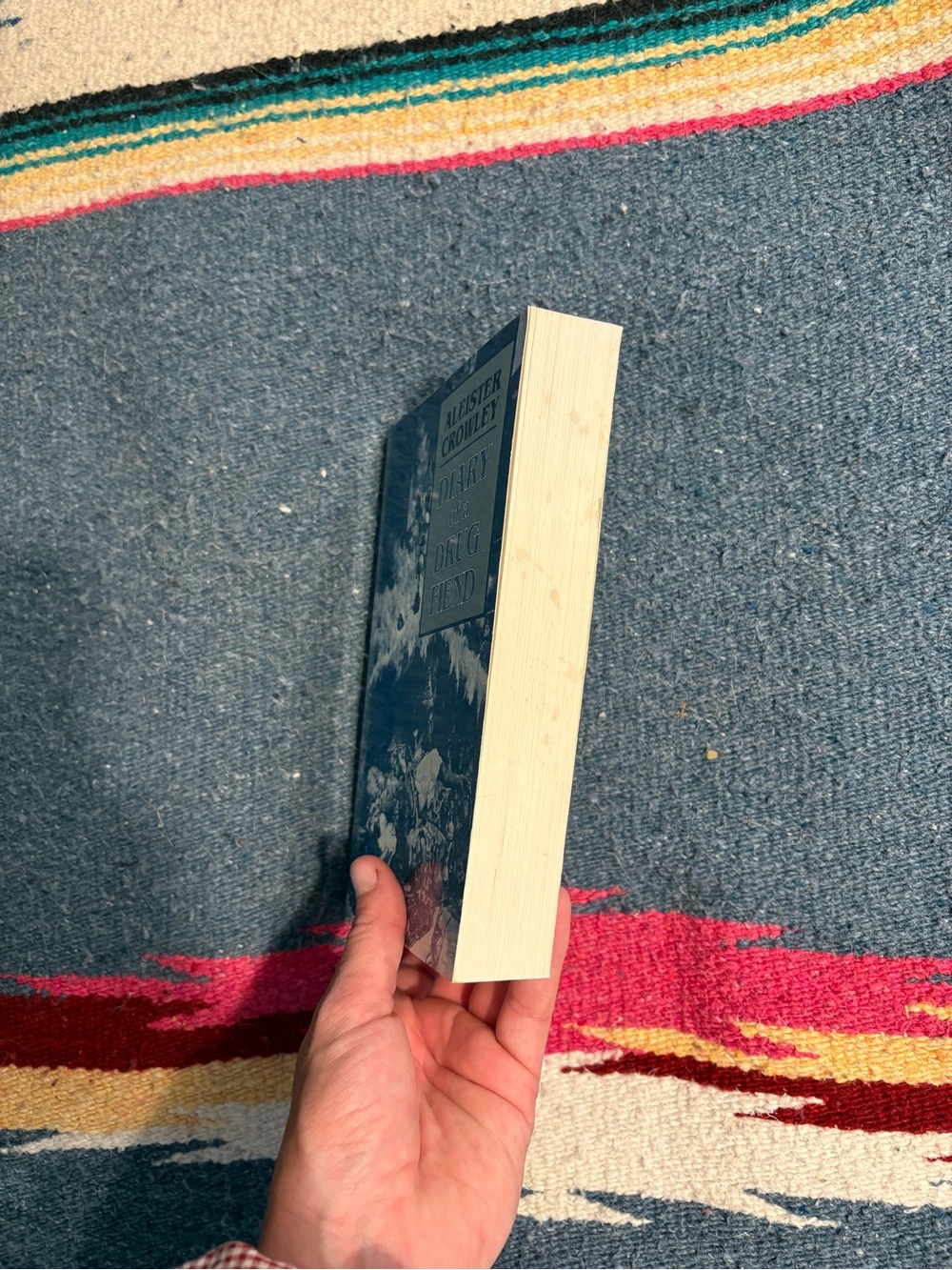 Weiser Books Diary of a Drug Fiend Paperback Blue & White - Picture 3 of 3